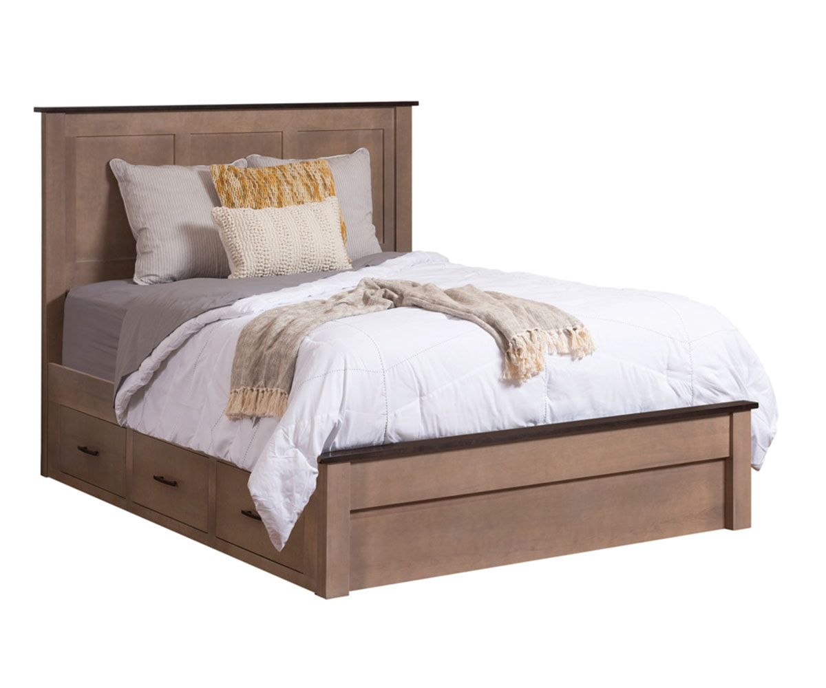 Williamsport Panel Platform Bed With Drawer Units