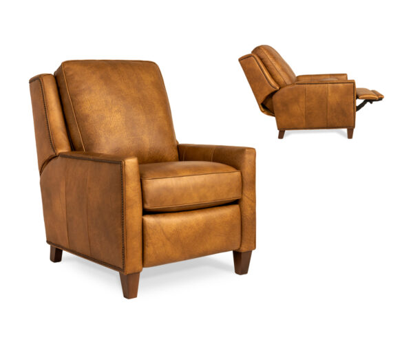 501 Leather Pressback Reclining Chair