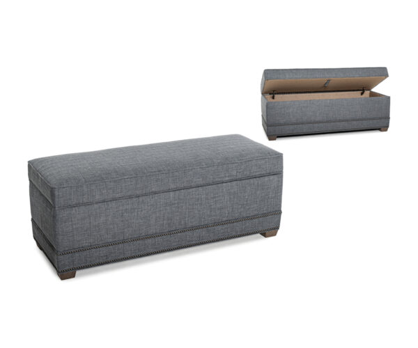 885 Fabric Storage Ottoman