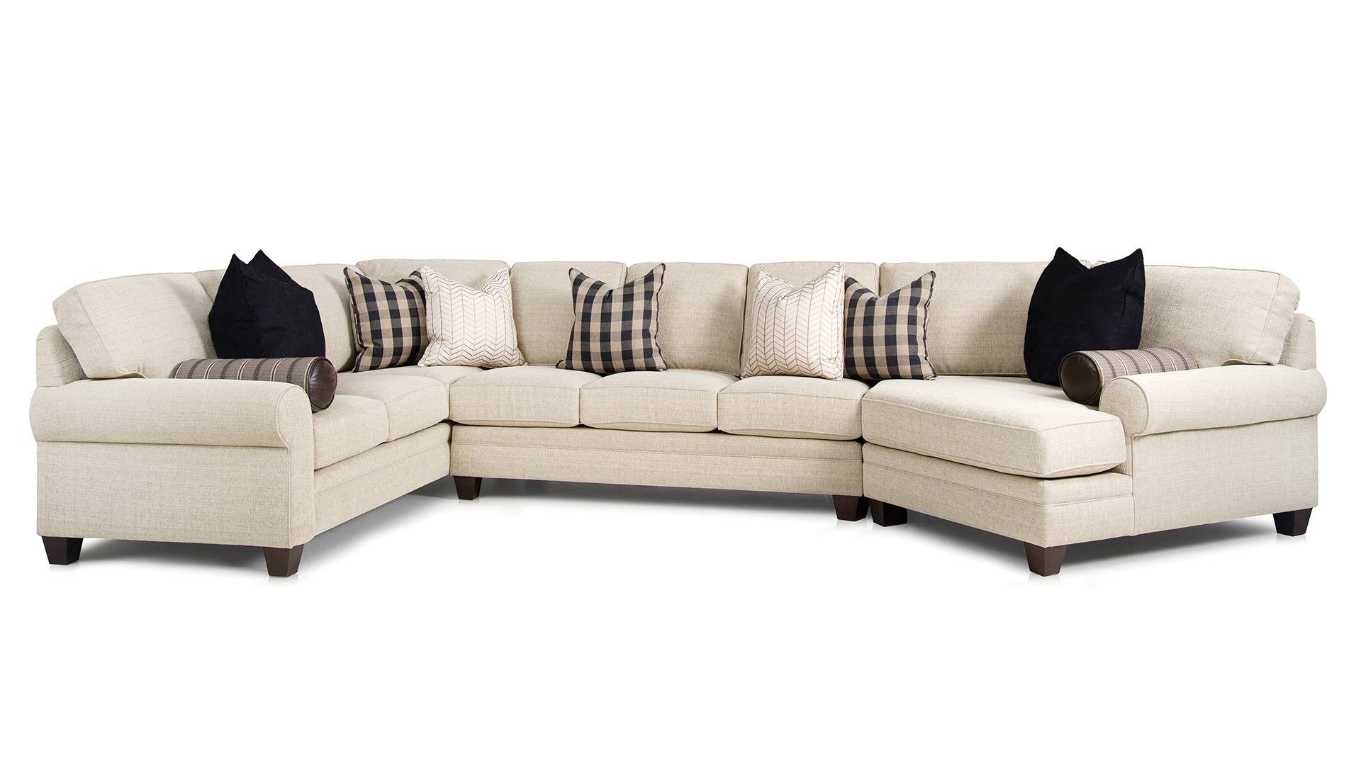 Smith Brothers 5351 HD fabric sectional