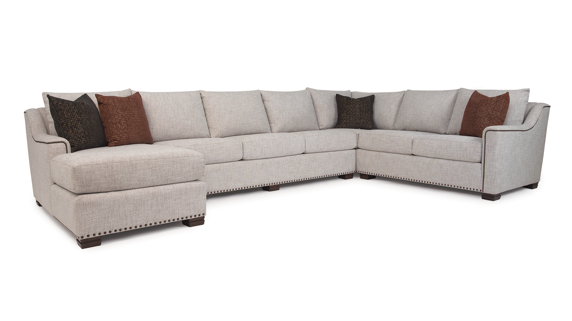 Smith Brothers 9242 HD fabric sectional
